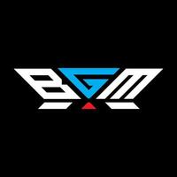 bgm letra logo vector diseño, bgm sencillo y moderno logo. bgm lujoso alfabeto diseño