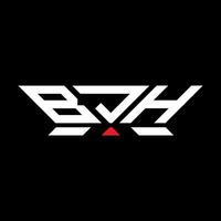 bjh letra logo vector diseño, bjh sencillo y moderno logo. bjh lujoso alfabeto diseño