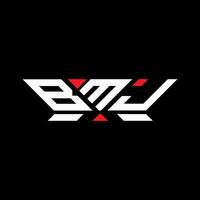 BMJ letter logo vector design, BMJ simple and modern logo. BMJ luxurious alphabet design
