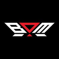 BOM letter logo vector design, BOM simple and modern logo. BOM luxurious alphabet design