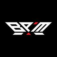 bpm letra logo vector diseño, bpm sencillo y moderno logo. bpm lujoso alfabeto diseño