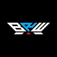 BRW letter logo vector design, BRW simple and modern logo. BRW luxurious alphabet design