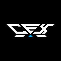 cex letra logo vector diseño, cex sencillo y moderno logo. cex lujoso alfabeto diseño