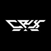 crx letra logo vector diseño, crx sencillo y moderno logo. crx lujoso alfabeto diseño