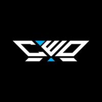 cwo letra logo vector diseño, cwo sencillo y moderno logo. cwo lujoso alfabeto diseño