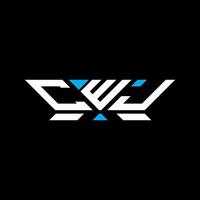 cwj letra logo vector diseño, cwj sencillo y moderno logo. cwj lujoso alfabeto diseño