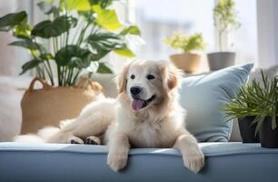 ai generado cómo a mantener un sano casa perro foto