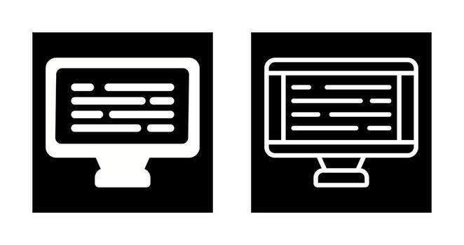 Desktop Computer Vector Icon