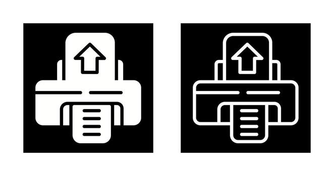 icono de vector de impresora