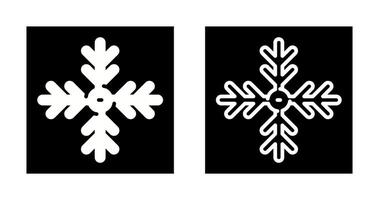 icono de vector de copo de nieve