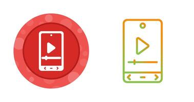 Video Player Vector Icon