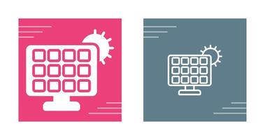 Solar panel charger Vector Icon