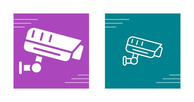 icono de vector de cámara de seguridad