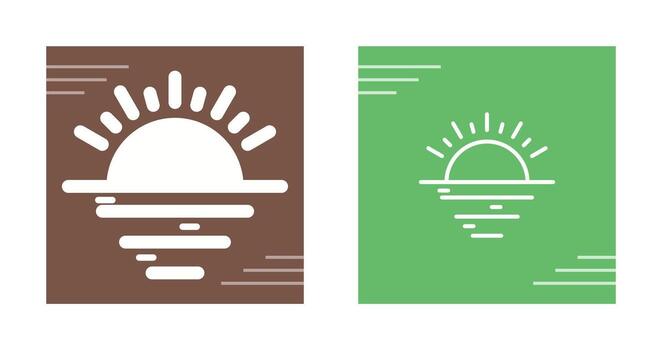Sunset Vector Icon