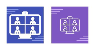 Video Conferencing Vector Icon