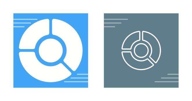 icono de vector de gráfico circular