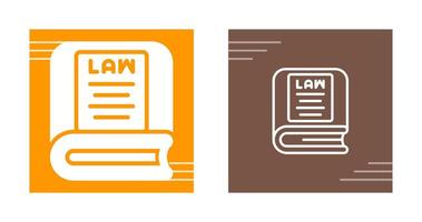 Law Book Vector Icon