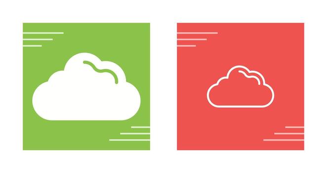 icono de vector de nube
