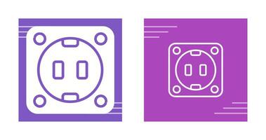 toma de corriente vector icono