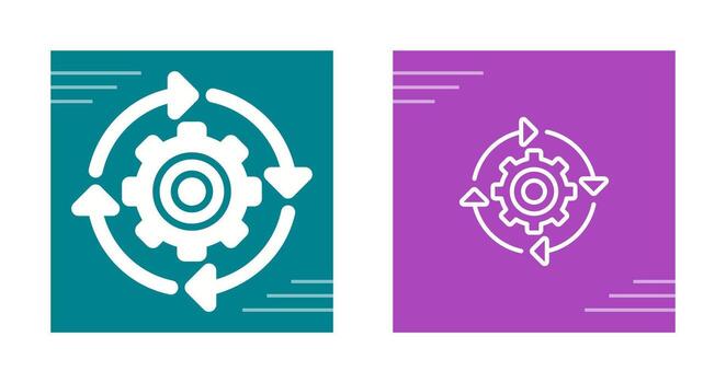 continuo integración vector icono