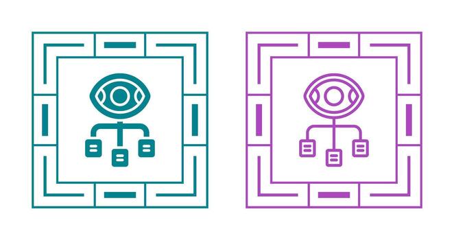 icono de vector de visualización de datos