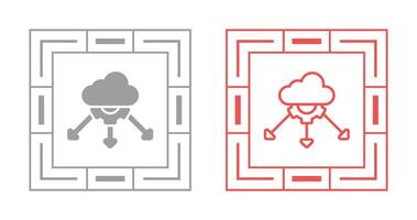 Network Load Balancing Vector Icon