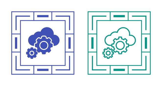 Cloud Orchestration Vector Icon