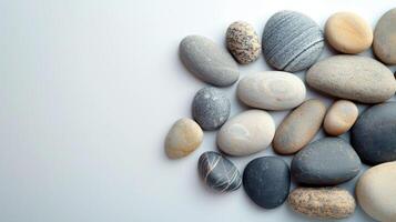 AI generated Assorted Pebble Composition photo