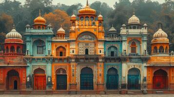 ai generado India monumentos patrimonio sitios puntos de referencia y viaje destinos compilado en uno lugar. foto