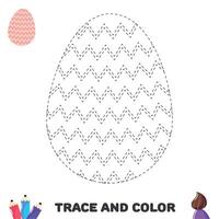 trace and color egg2 vector