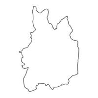 Uva Province map, administrative division of Sri Lanka. Vector illustration.