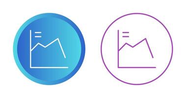 económico recesión vector icono