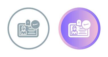 ID Verification Vector Icon