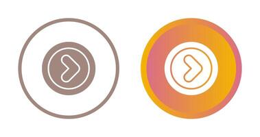 ángulo Derecha vector icono