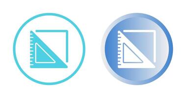 Triangular Ruler Vector Icon