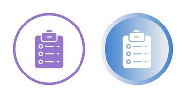 List Check Vector Icon