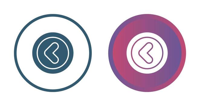 Angle Left Vector Icon