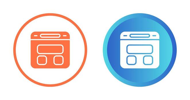 icono de vector de navegador