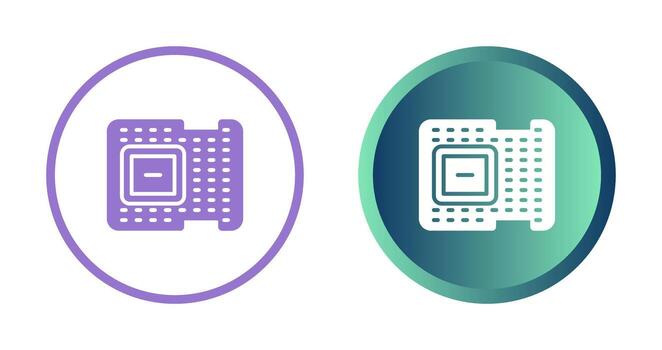 icono de vector de procesador