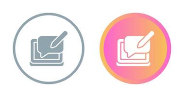 Blog Comment Vector Icon