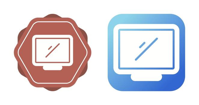 Desktop Computer Vector Icon