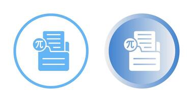 Document Insert Formula Vector Icon