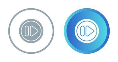 Fast Forward Button Vector Icon