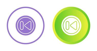 Previous Track Button Vector Icon