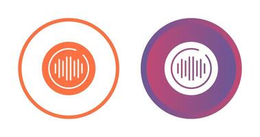 Audio Spectrum Circle Vector Icon