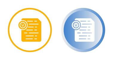Document Insert Emoji Vector Icon