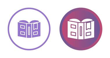 Open book with bookmark Vector Icon