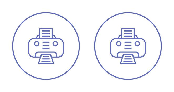 icono de vector de impresora