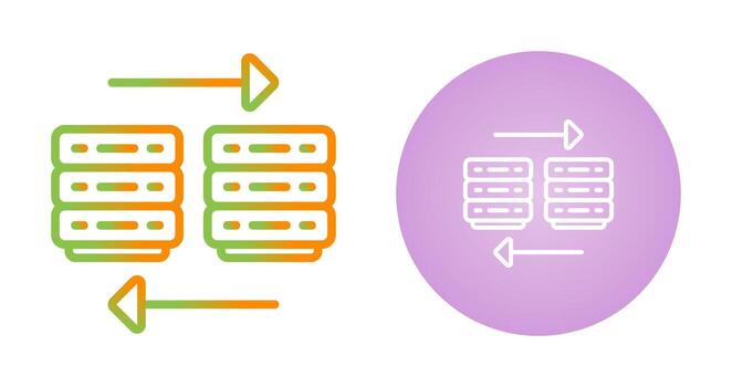 nube migración vector icono