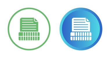 Document Insert Table Vector Icon